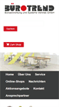 Mobile Screenshot of buerotrend.de